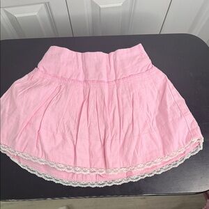 The Children's Place Pink Skirt with Lace Trim